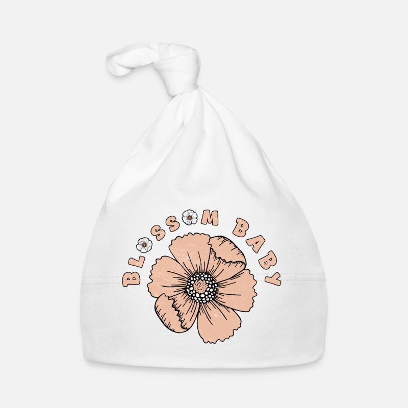 Jolie fleur - Conception de fleur de printemps mignonne Bonnet bio Bébé