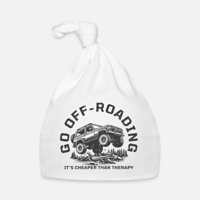 Funny Off-Roading Quote Cheaper Than Therapy Organic Baby Cap