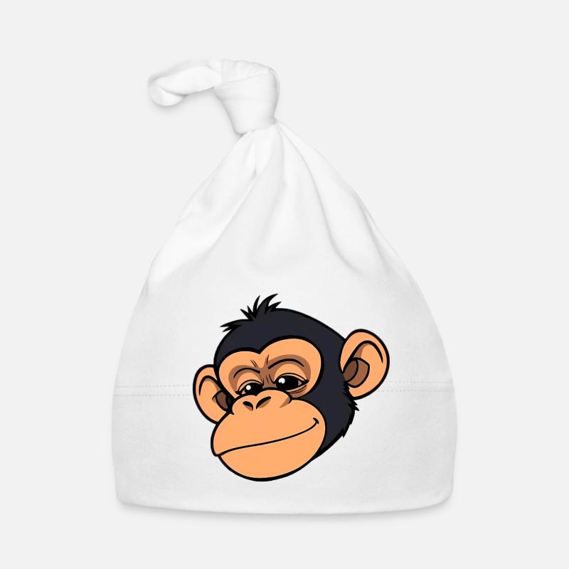 Monkey Chimpanzee Organic Baby Cap