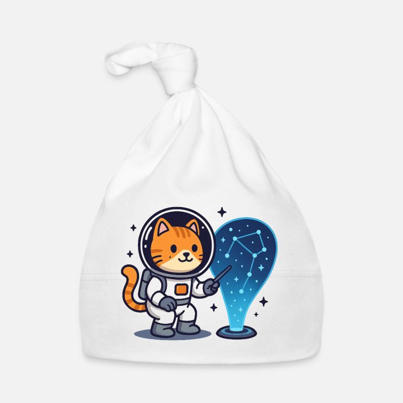 Constellation du chat de l’espace – Kawaii Bonnet bio Bébé