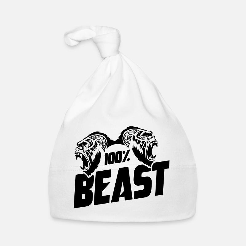 Gorilla Beast Motivation Baby Bio-Mütze
