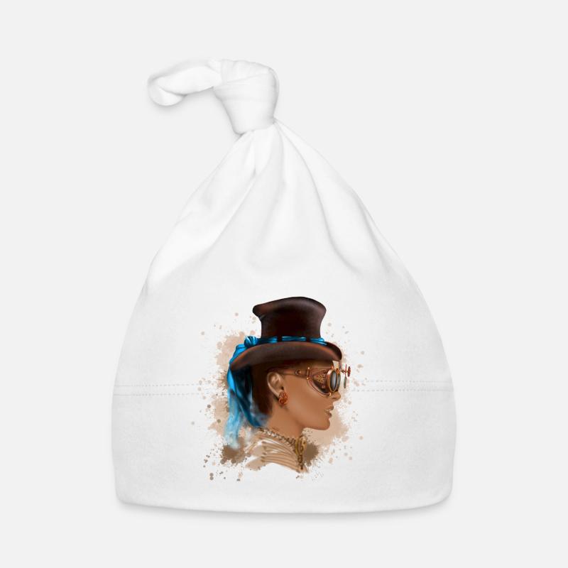 Steampunk Elegance Women's Design Organic Baby Cap