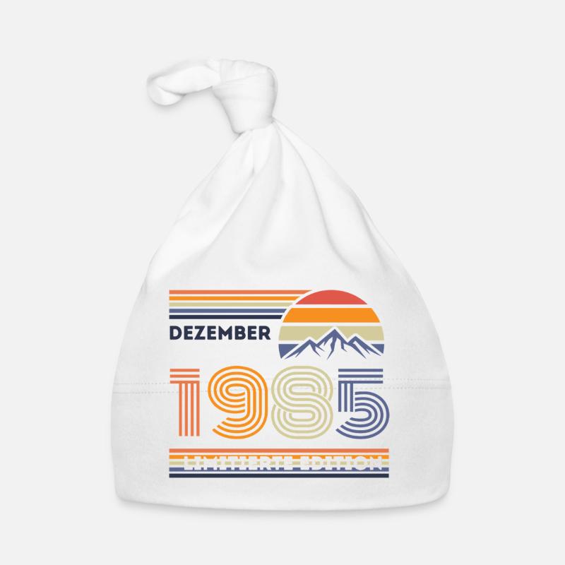 Vintage Anniversaire – Décembre 1985 Bonnet bio Bébé