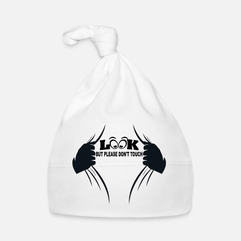 Look but please don't touch Organic Baby Cap