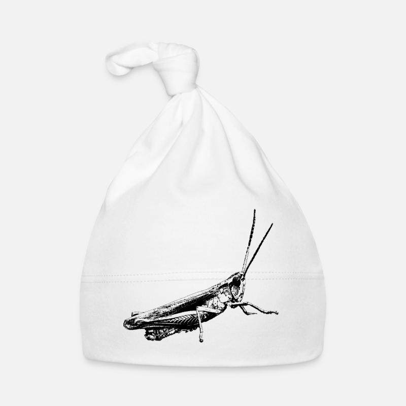 Grasshopper / Grasshopper / Graphic black Organic Baby Cap