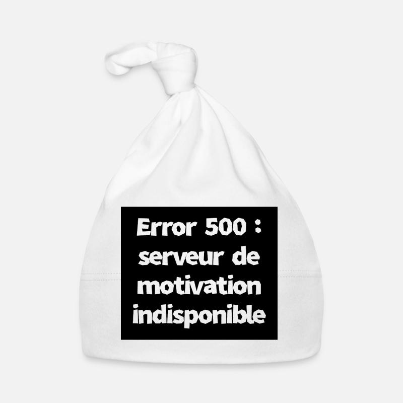 Error 500: Motivation Server Unavailable Organic Baby Cap