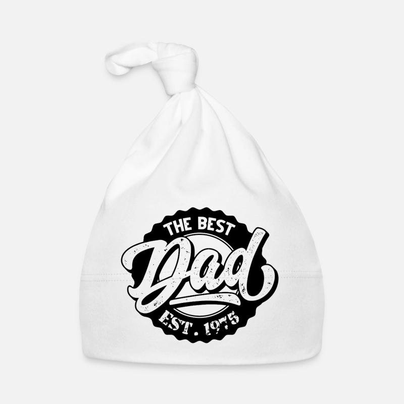 The Best Dad EST 1975 Baby Bio-Mütze