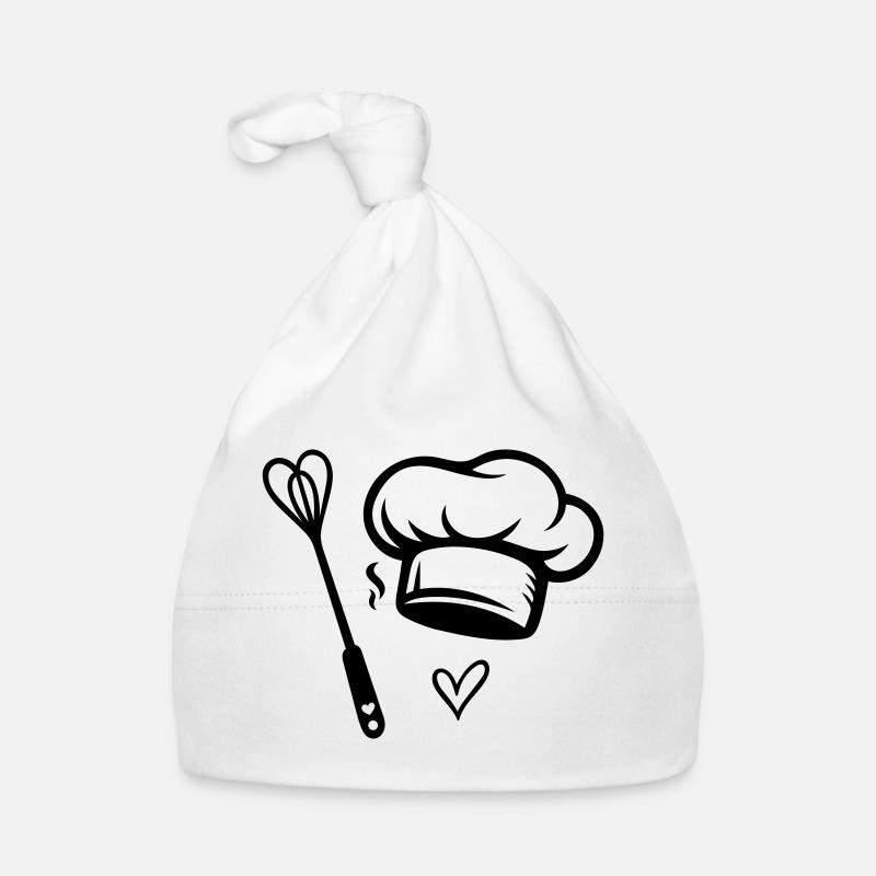 Chef's Hat & Heart Whisk - Cooking with Love Organic Baby Cap