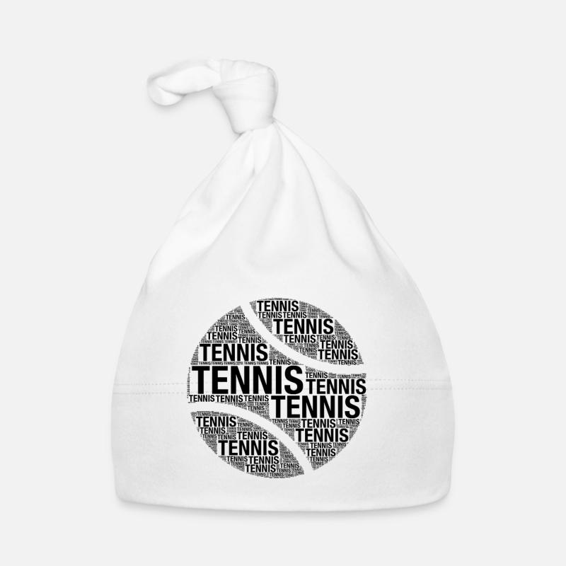 Conception de mots pour balle de tennis Bonnet bio Bébé