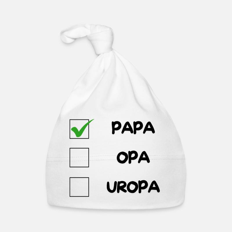 PAPA Checkliste Baby Bio-Mütze