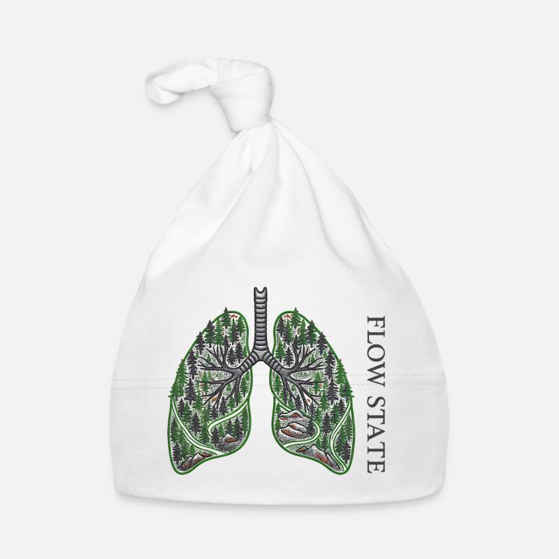 Forest Lungs Flow State Organic Baby Cap