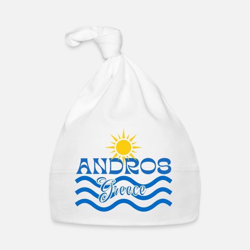 Andros Sun Waves en Grèce Bonnet bio Bébé