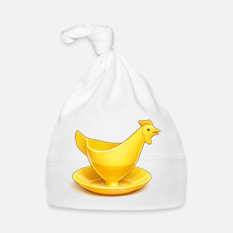 Coquetier jaune de la RDA, Ostalgie Bonnet bio Bébé