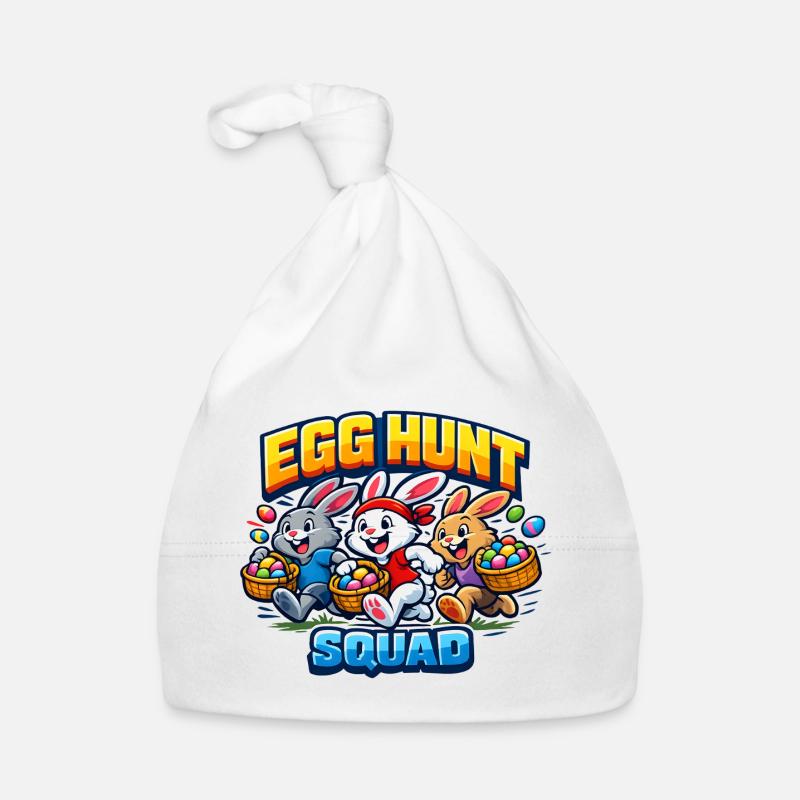 Egg Hunt Squad Spruch Ostern Hase lustig Baby Bio-Mütze