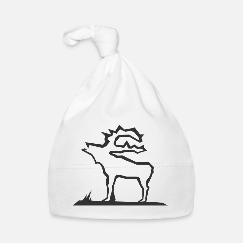 Illustration de l’orignal en Scandinavie Bonnet bio Bébé