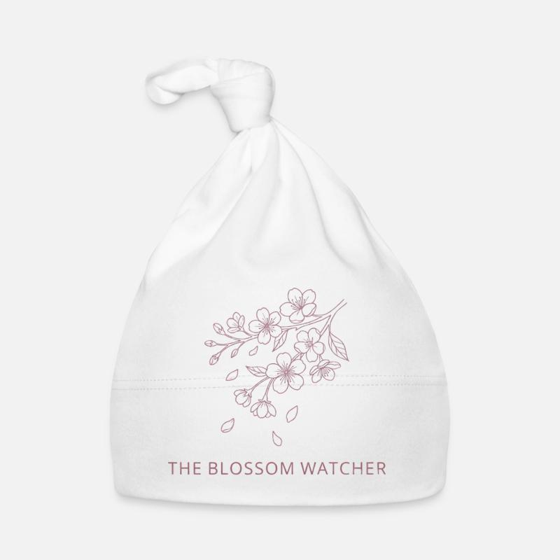 The Blossom Watcher - Illustrations de la saison Spring Snow UK Bonnet bio Bébé