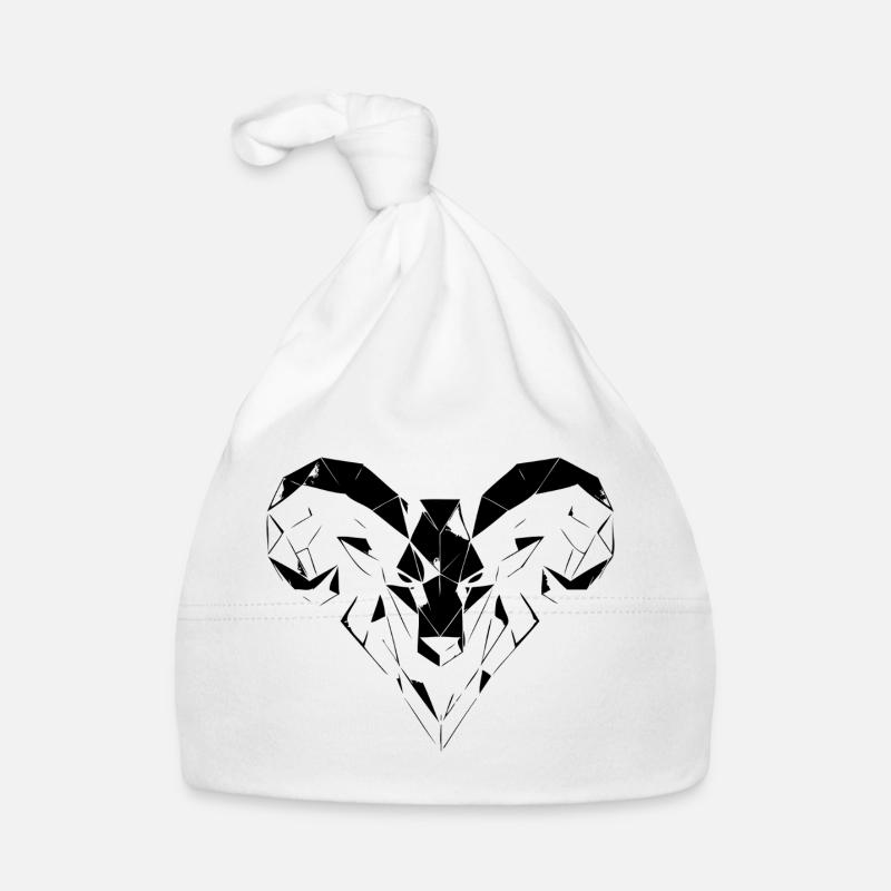 Bélier géométrique – Force & Courage Bonnet bio Bébé