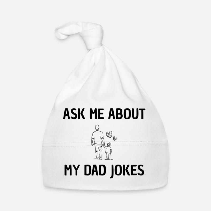 Ask me for daddy jokes Organic Baby Cap