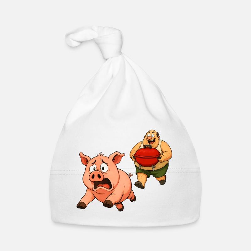 Conception de gril amusante Bonnet bio Bébé