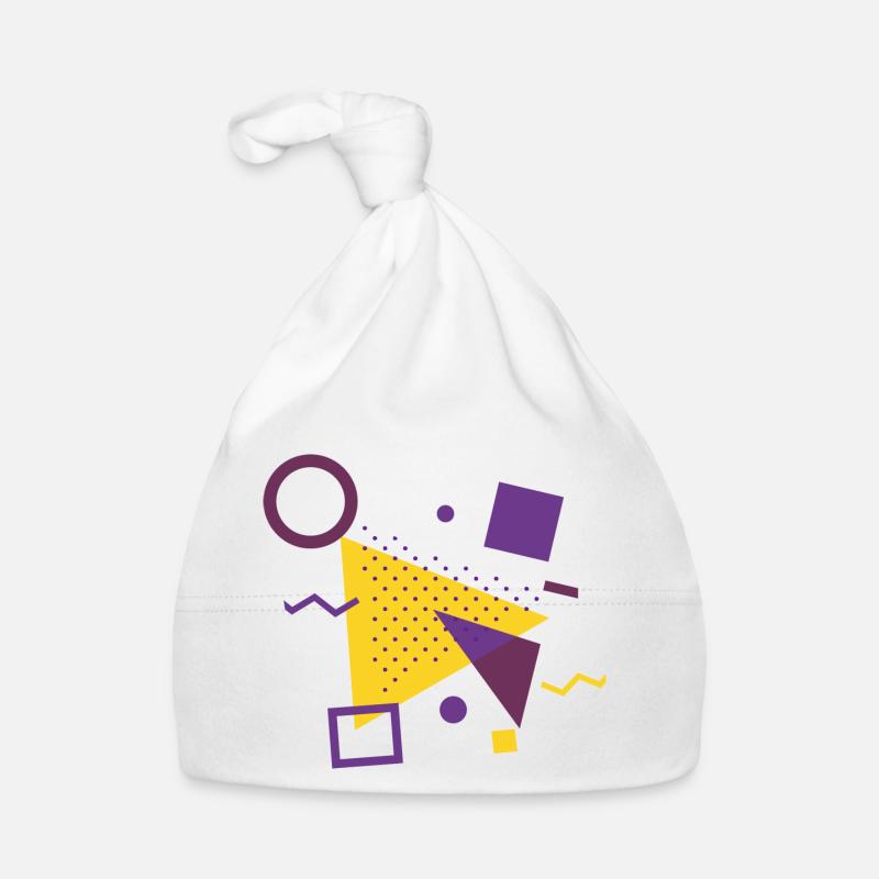 Retro Muster | Vintage | Geschenk Idee Baby Bio-Mütze