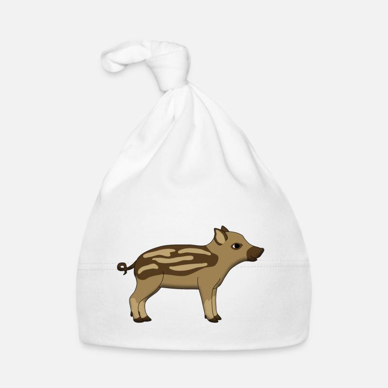 frischling steht Baby Bio-Mütze