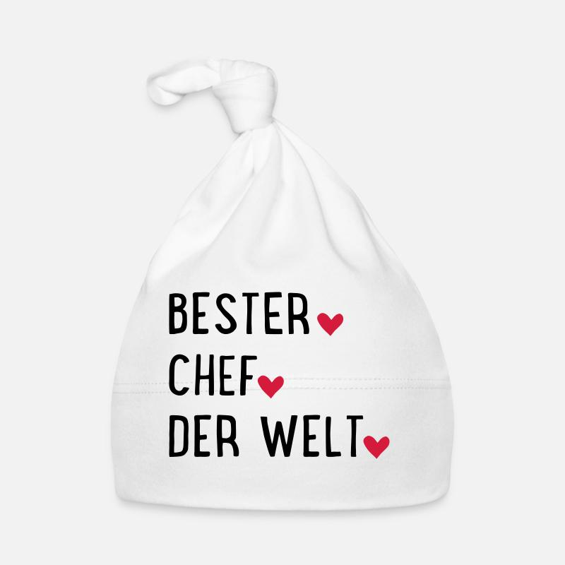 Bester Chef - Baby Bio-Mütze - Weiß