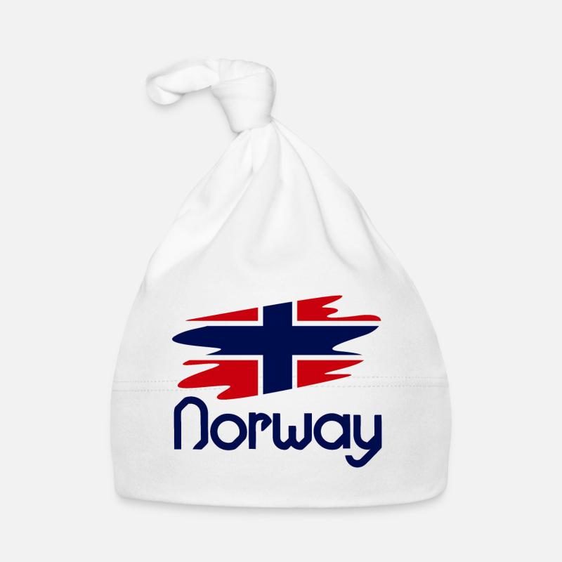 Drapeau Norvège - Design Bonnet bio Bébé