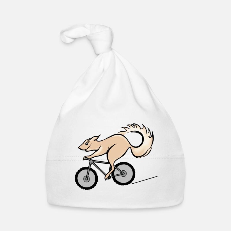Bicycle and squirrel Organic Baby Cap