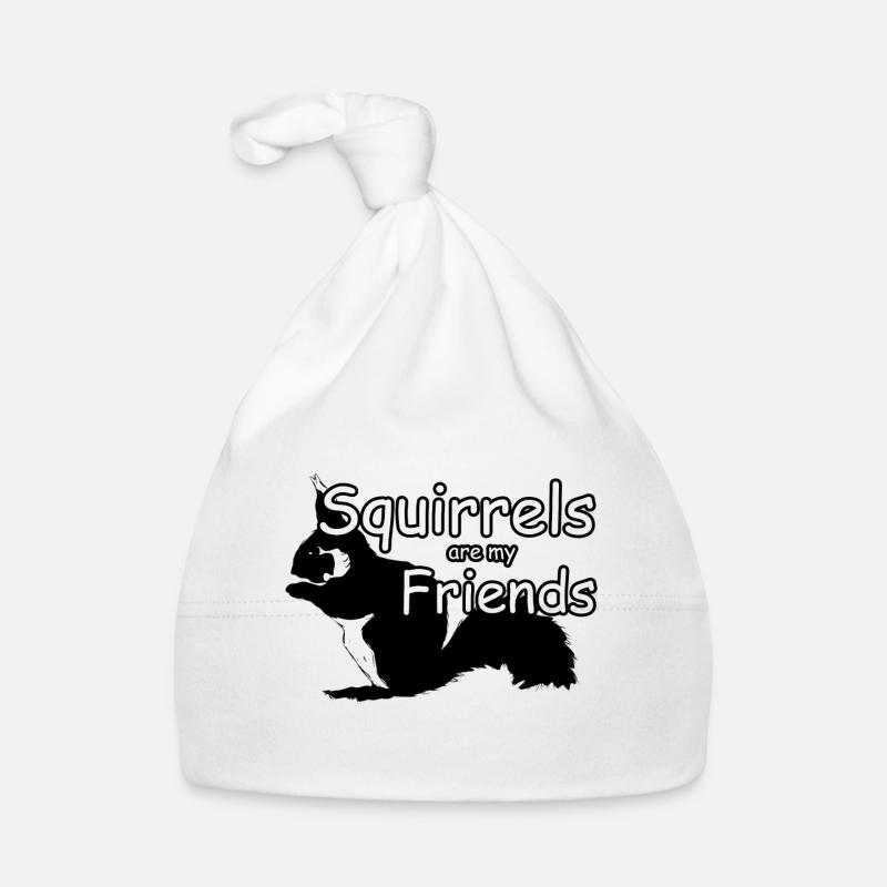 Squirrel Friends Animals Saying Organic Baby Cap
