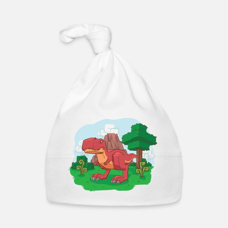 Voxelsaurus Rex Organic Baby Cap