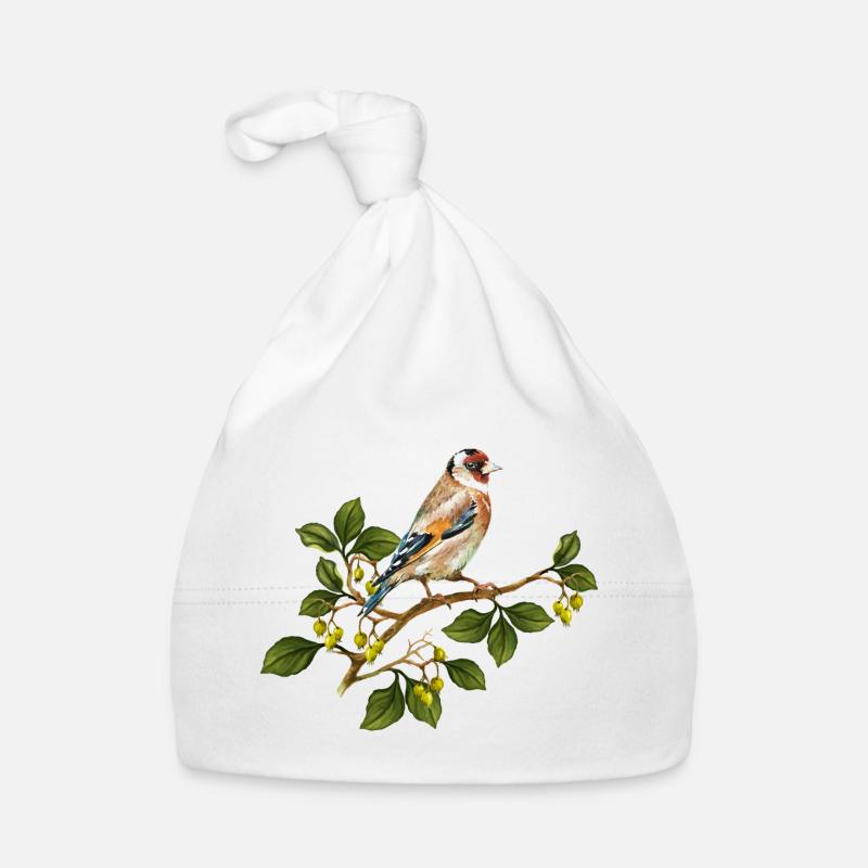 Stieglitz Vogel Baby Bio-Mütze