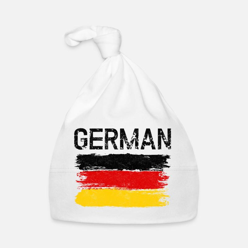 German Flag Brushstroke Organic Baby Cap
