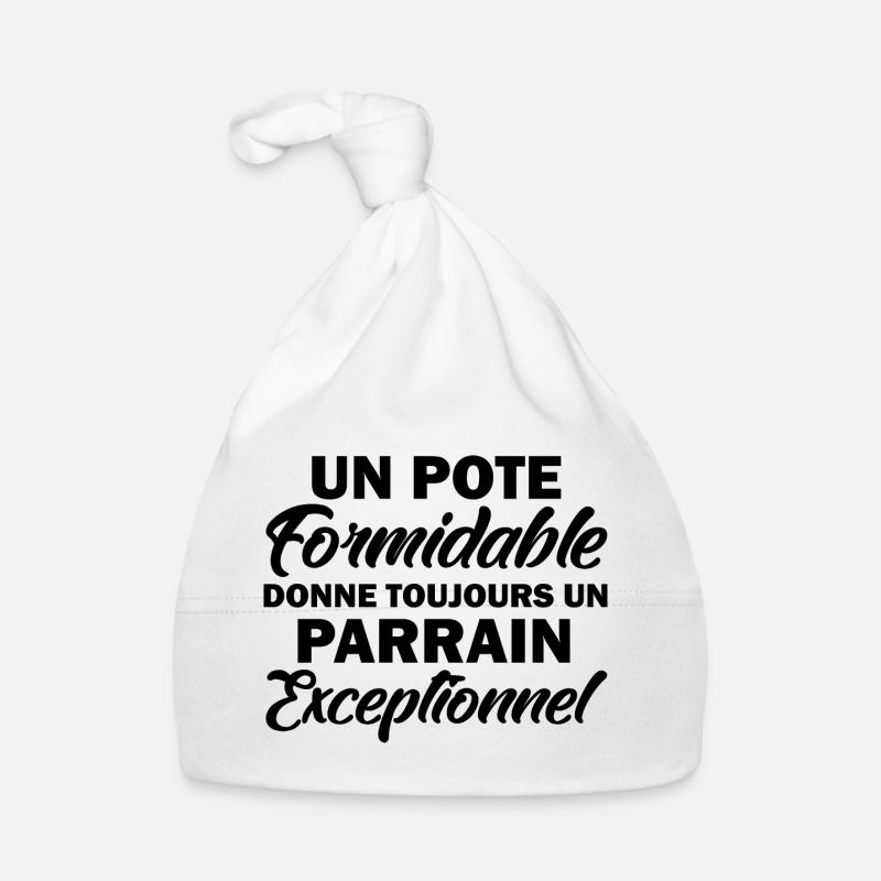 un pote formidable donne un parrain exceptionnel Bonnet bio Bébé