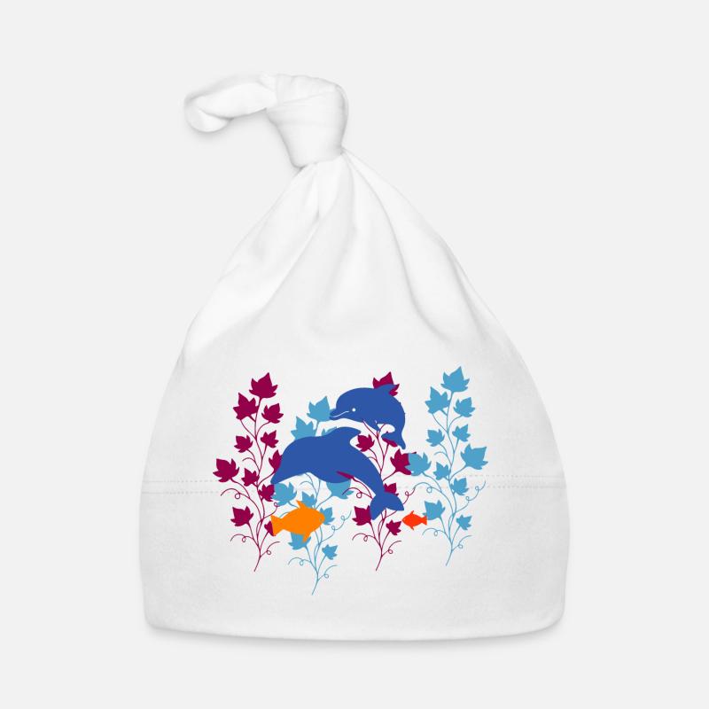 Dolphin dolphin Organic Baby Cap