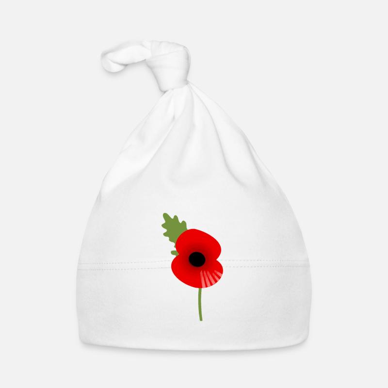 Mohn Tag der britischen Legion Baby Bio-Mütze