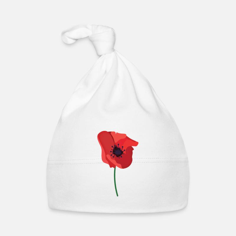 Mohn Tag der britischen Legion Baby Bio-Mütze