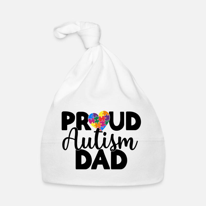 Stolzer Autismus Papa Baby Bio-Mütze