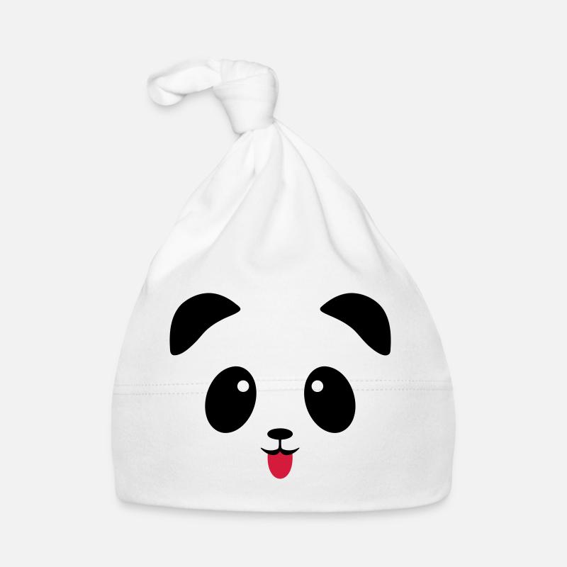 Langue de visage de panda Bonnet bio Bébé