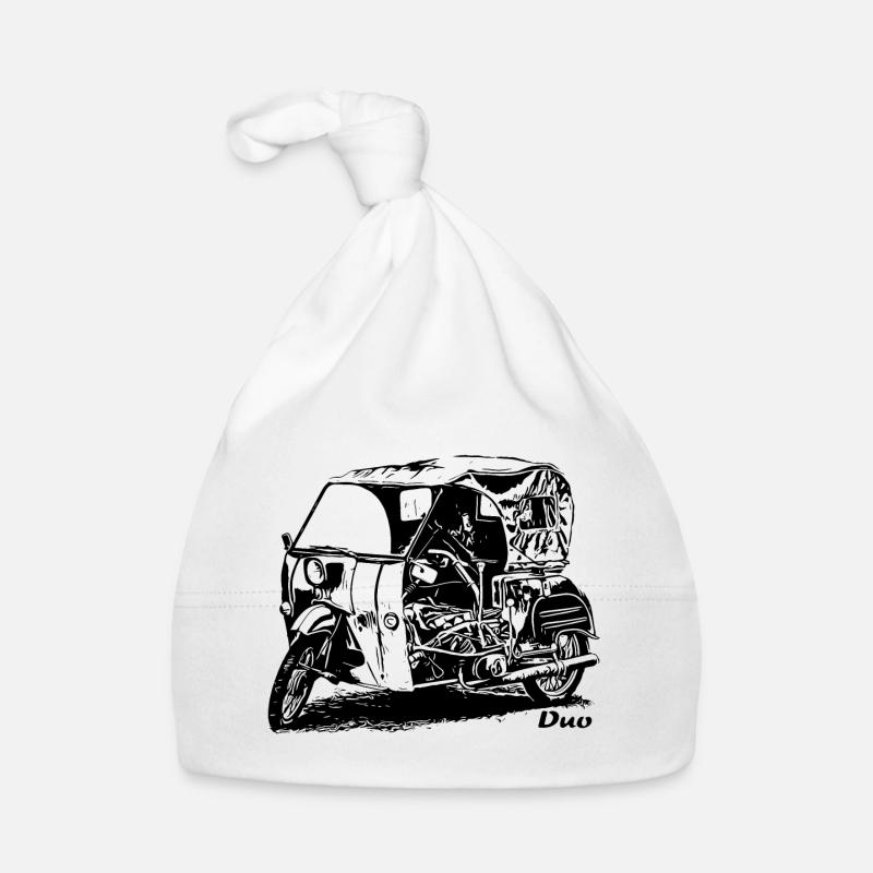 Simson Duo Krause - Baby Bio-Mütze - Weiß