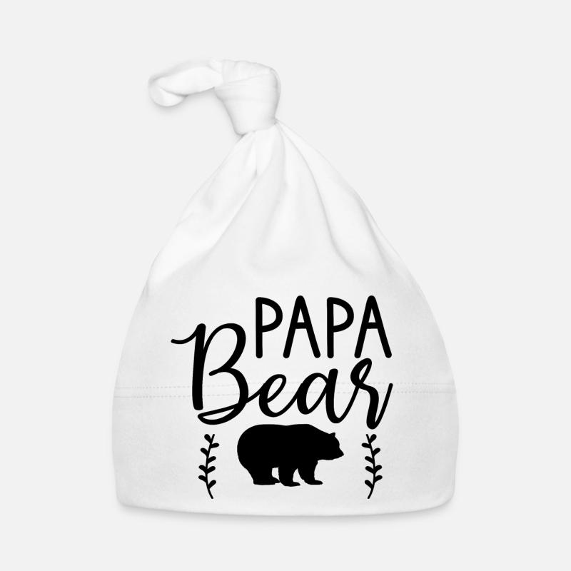 papa bear illu Baby Bio-Mütze
