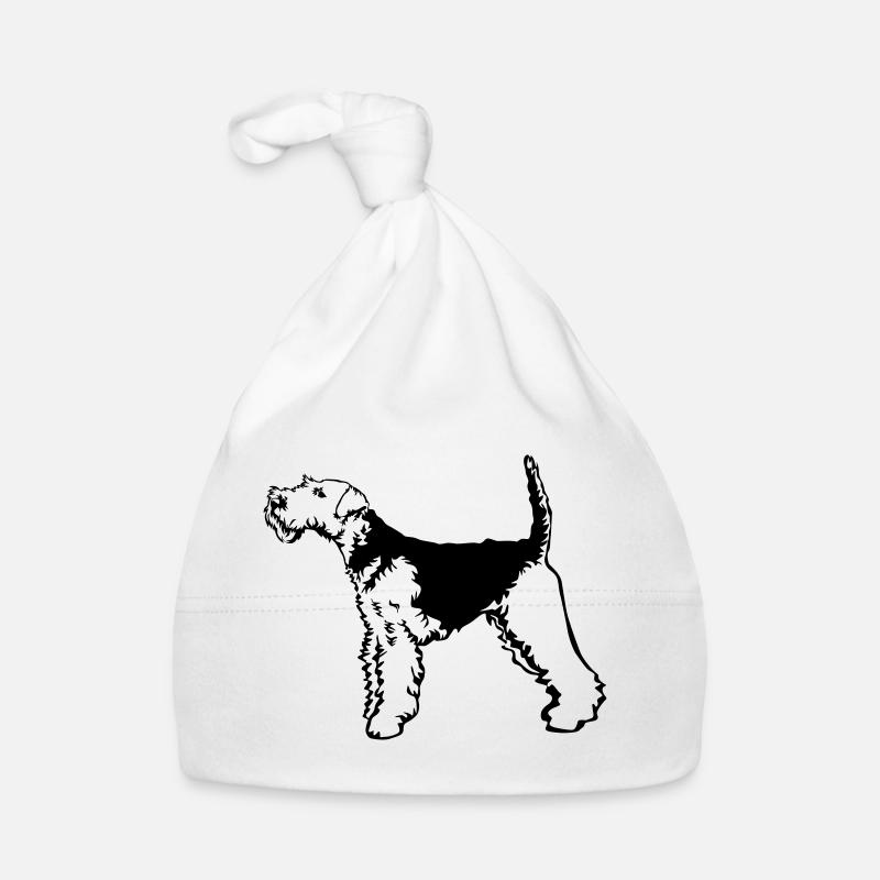Welsh Terrier - Baby Bio-Mütze - Weiß