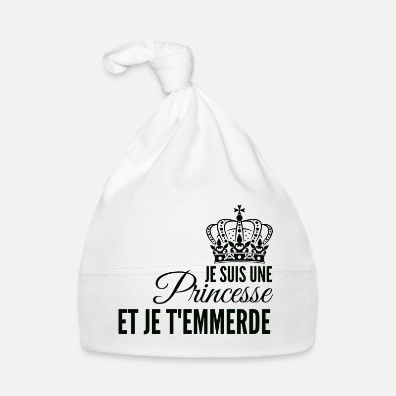 Princesse affirmée et rebelle Bonnet bio Bébé