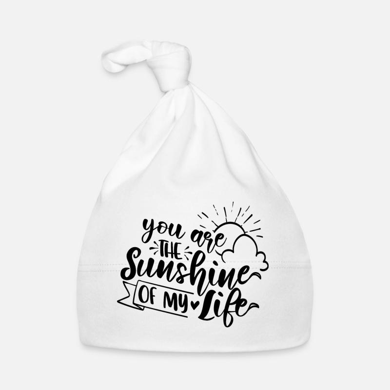 Tu es le rayon de soleil de ma vie, mon amour Bonnet bio Bébé