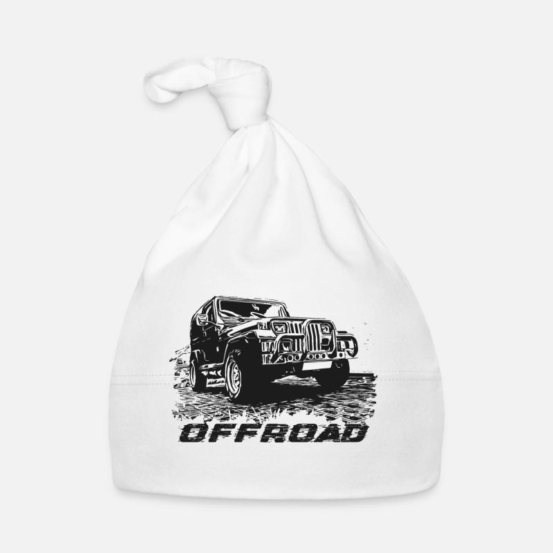 OFF ROAD - Véhicules hors route - Bonnet bio Bébé - blanc