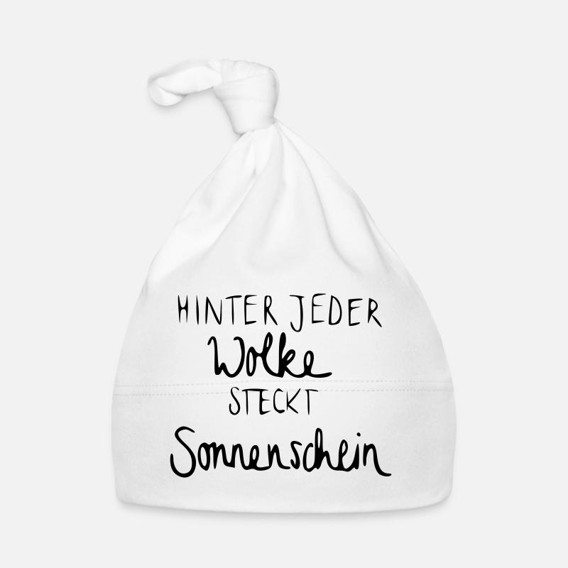 Hinter jeder Wolke steckt Sonnenschein Baby Bio-Mütze