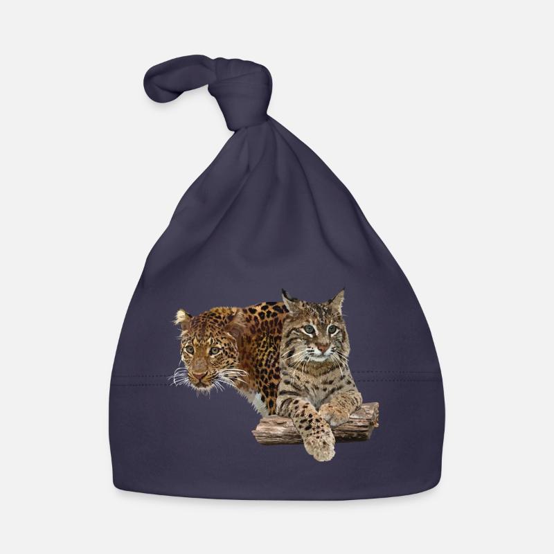 Leopard and lynx Organic Baby Cap