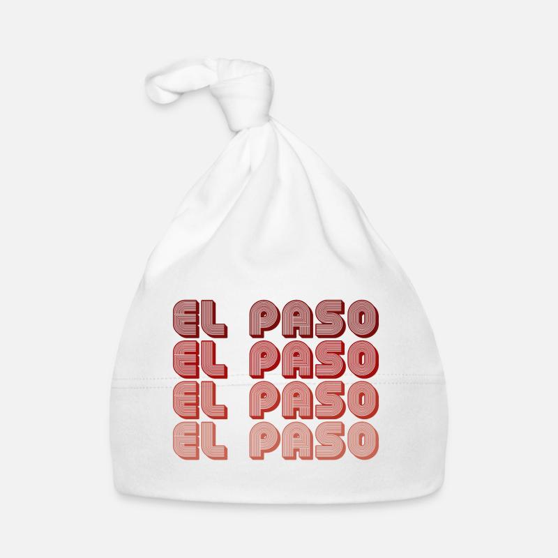 El Paso Block Letters Grid Baby Bio-Mütze