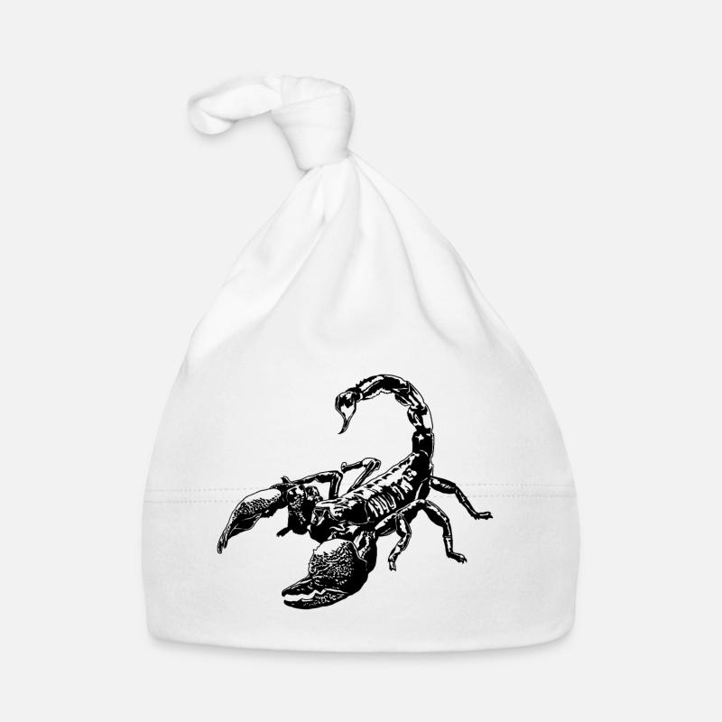 Cool Scorpion Insect Sketch Graphic Scorpion Lover Bonnet bio Bébé