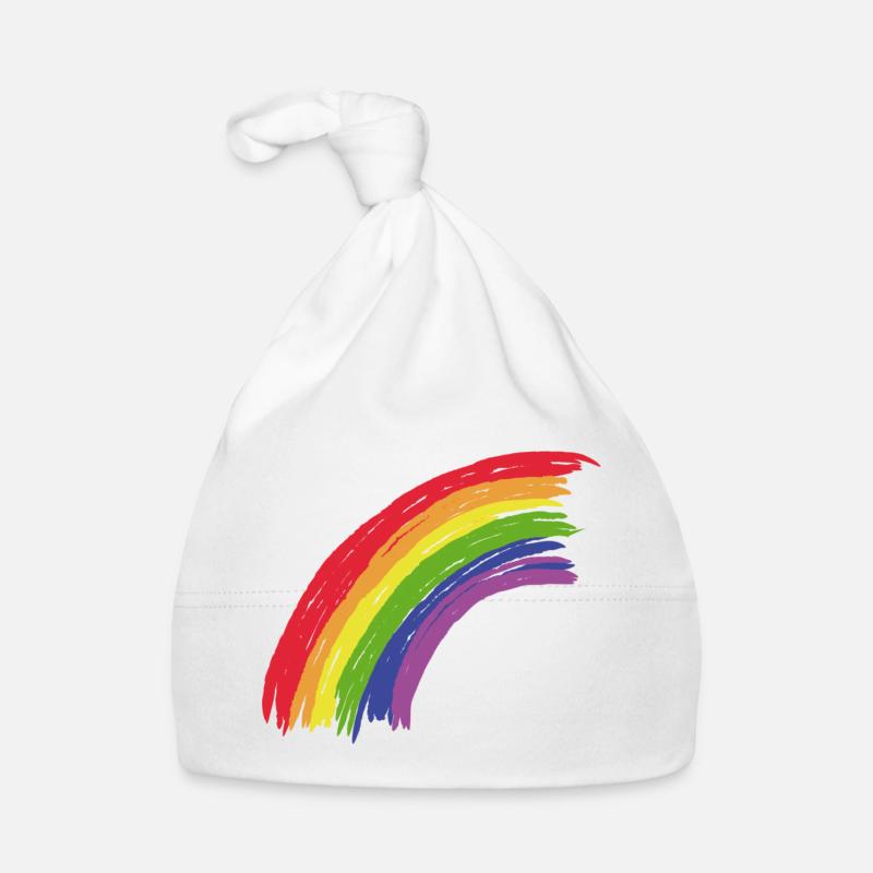 Regenbogen Baby Bio-Mütze