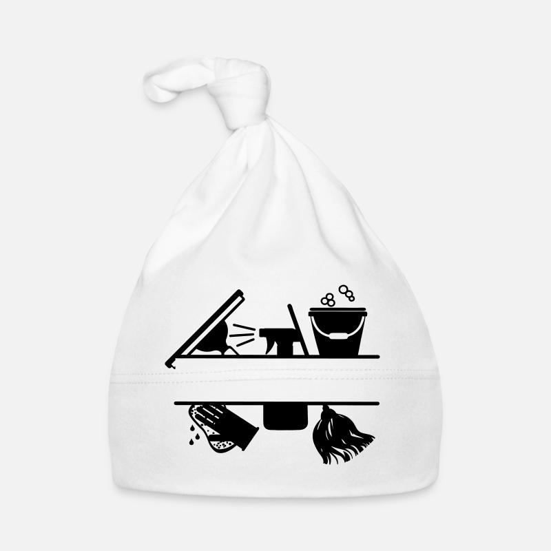 Cleaning tool logo transparent Organic Baby Cap